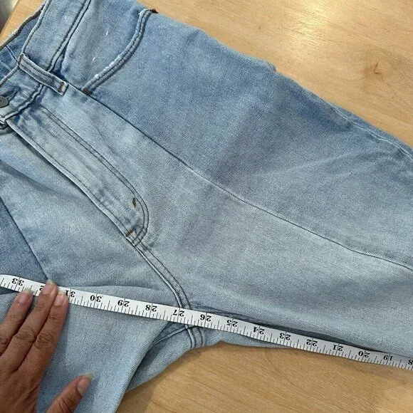 Abercrombie & Fitch Jeans Women's Blue Ankle Straight Ultra High Rise Sz 27/4R - Picture 11 of 11